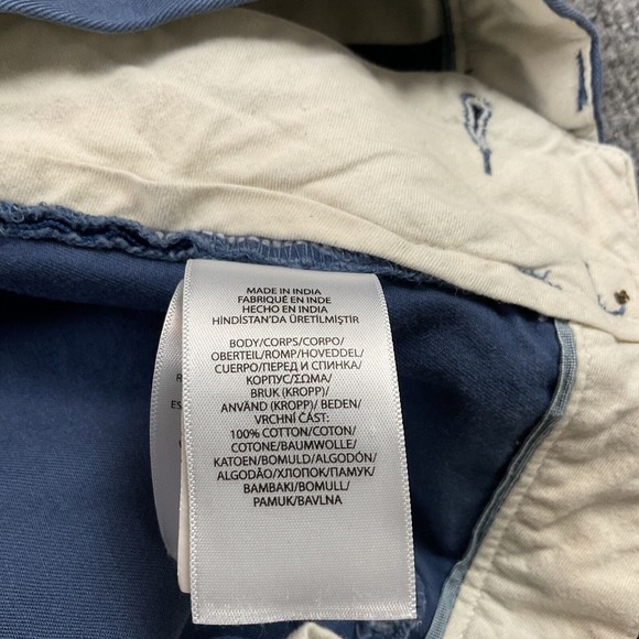 Polo Ralph Lauren Chino Pants Mens size 38x30 Blue Pocket Logo - Picture 7 of 9